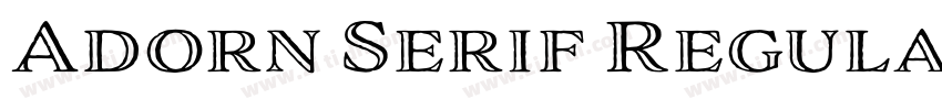 Adorn Serif Regular字体转换